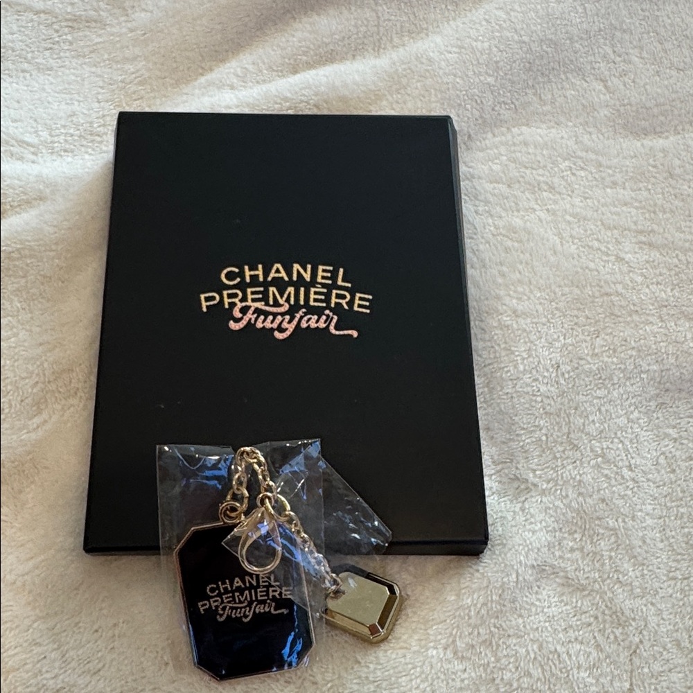 CHANEL Premiere Funfair Keychain with Gold and Black